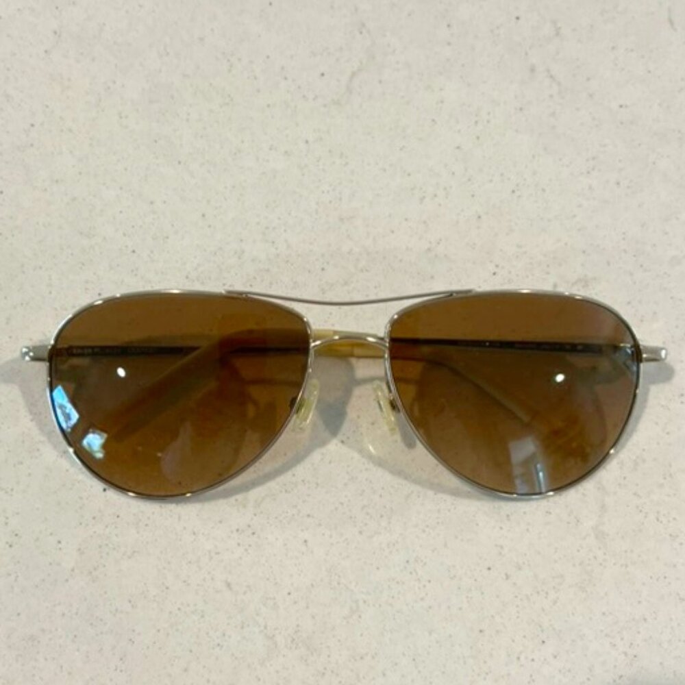 Oliver Peoples Wire Frame Aviator Sunglasses